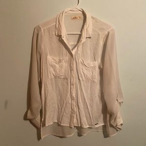 White Hollister button down